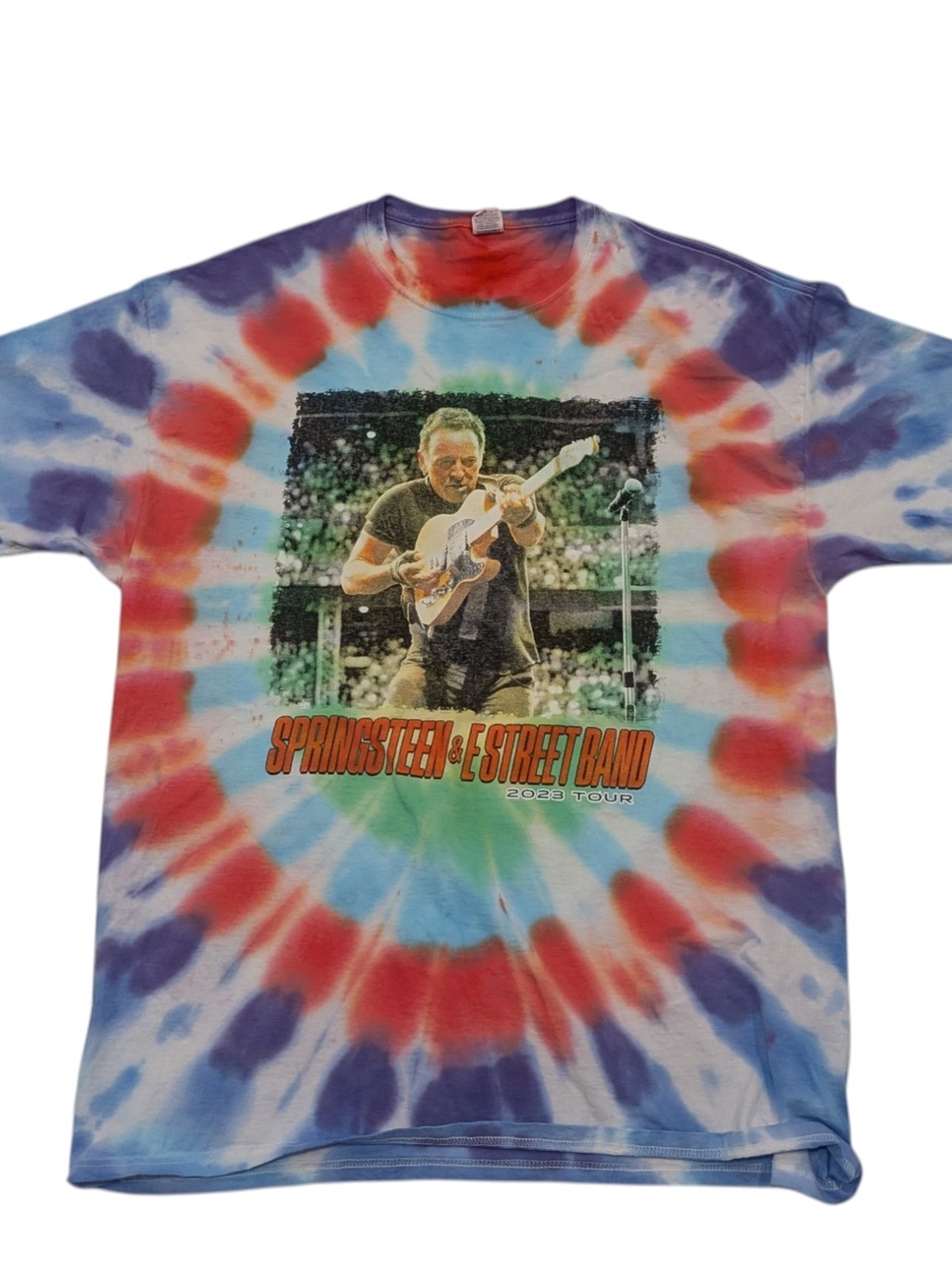 Bruce Springsteen & E Street Band 2023 Tour Tie Dye Shirt XL